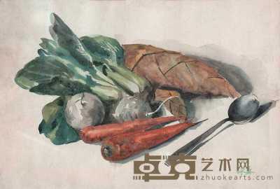 李詠森 1970年代 蔬果静物 26×38cm